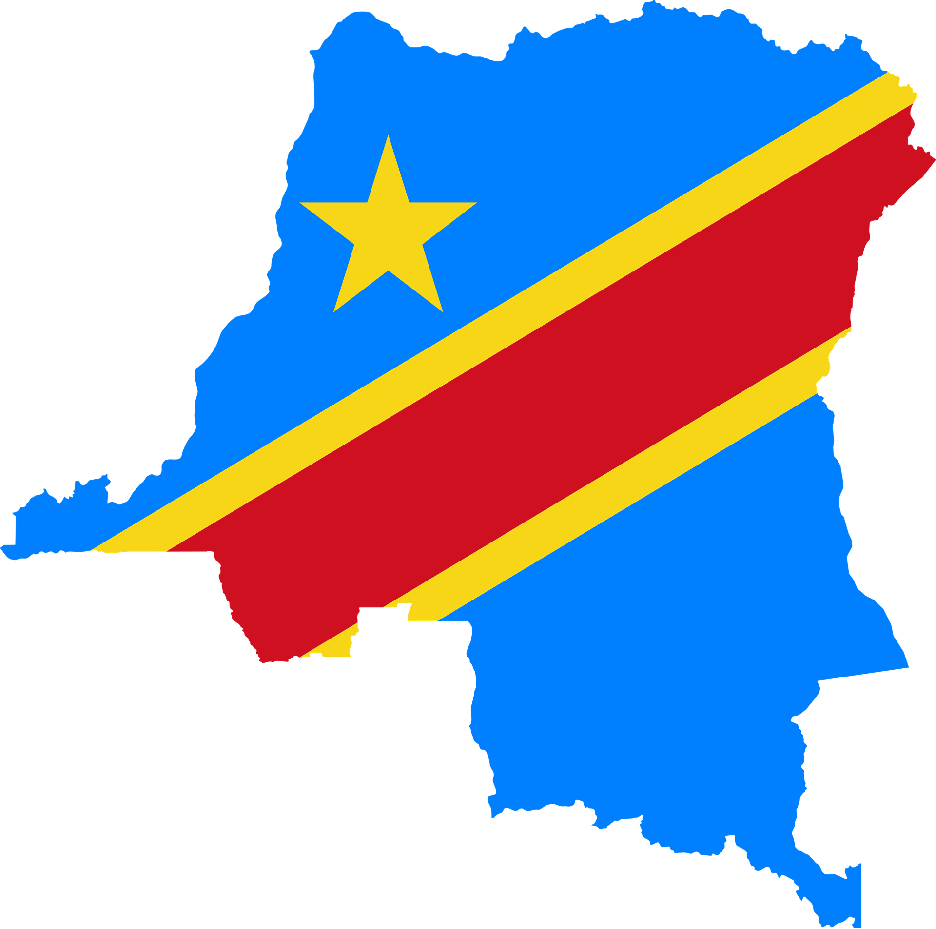 Carte de la RDC
